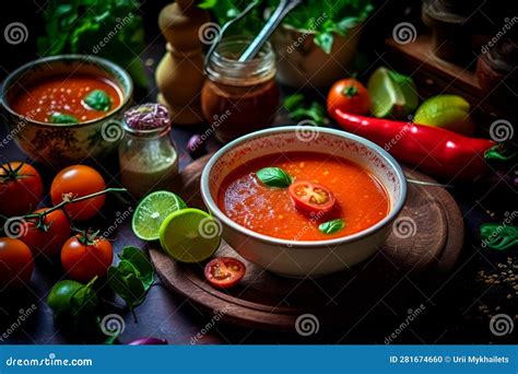  Gazpacho con Espinacas: Un'esplosione di freschezza vegetale e un'ode al sapore piccante del peperoncino!